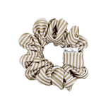 Beige Stripes Sport Scrunchie - ElleaShop