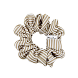 Beige Stripes Sport Scrunchie - ElleaShop