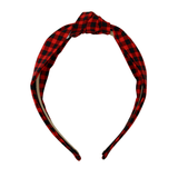 Black & Red Knotted Headband