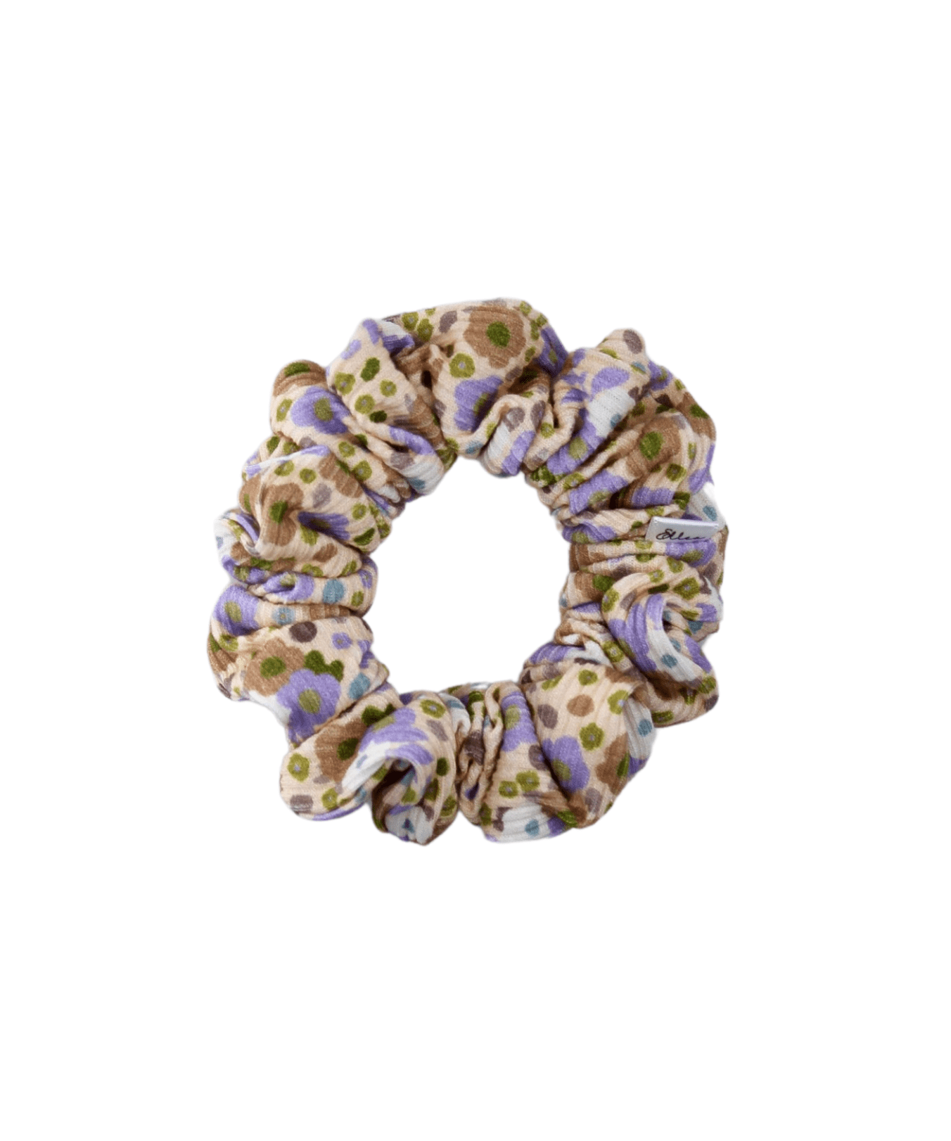 Colourful Peonies Ribbed Scrunchie