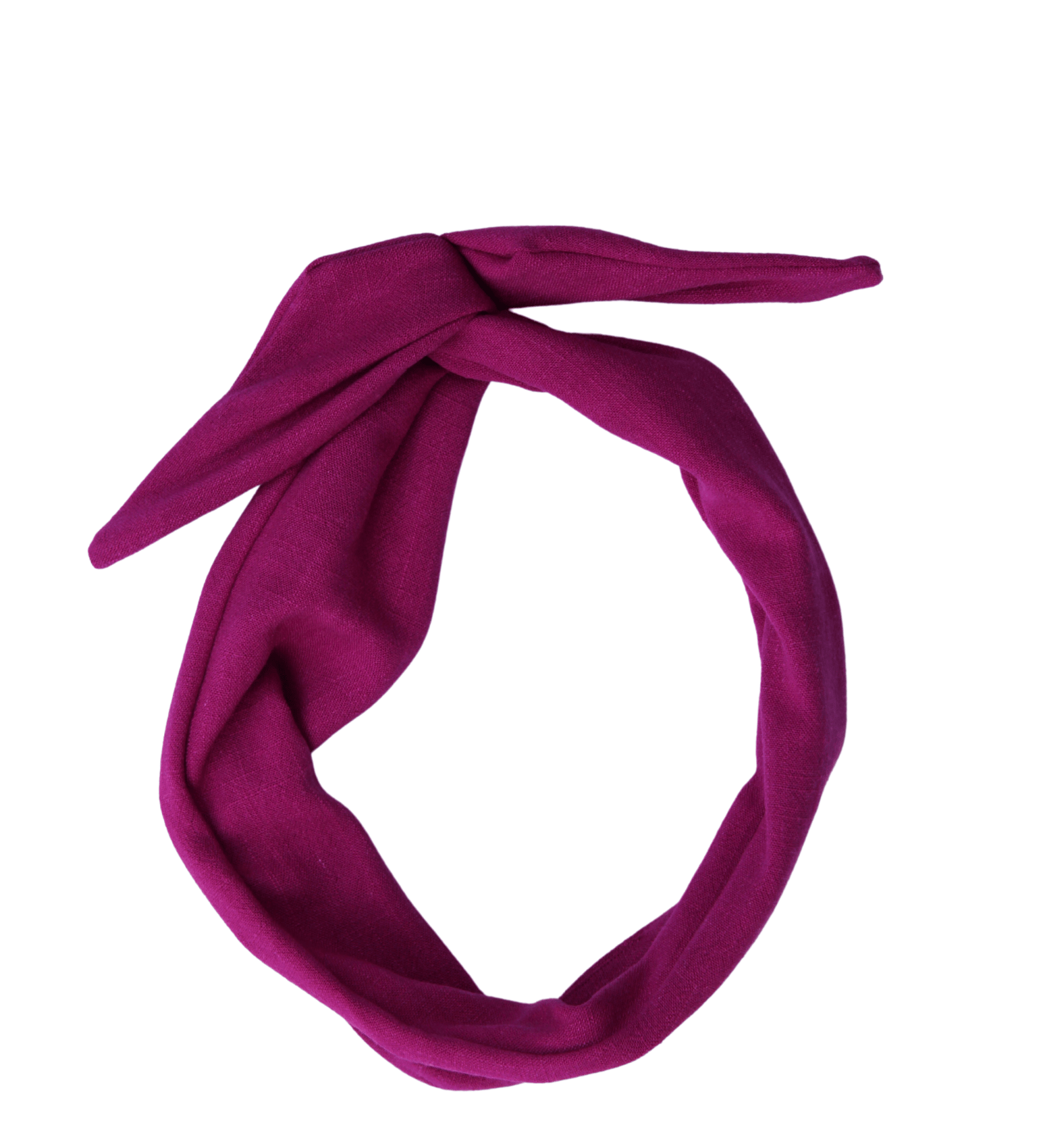 Magenta Linen Wire Headband - ElleaShop