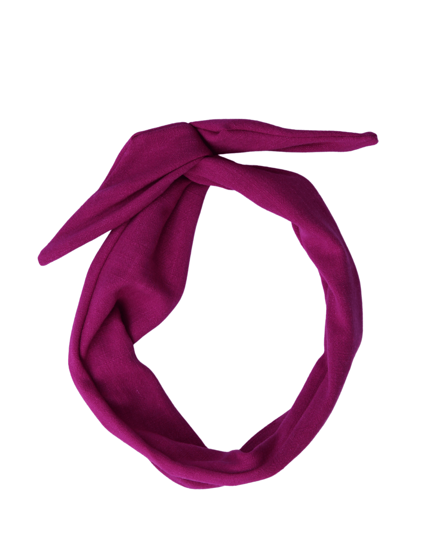 Magenta Linen Wire Headband - ElleaShop