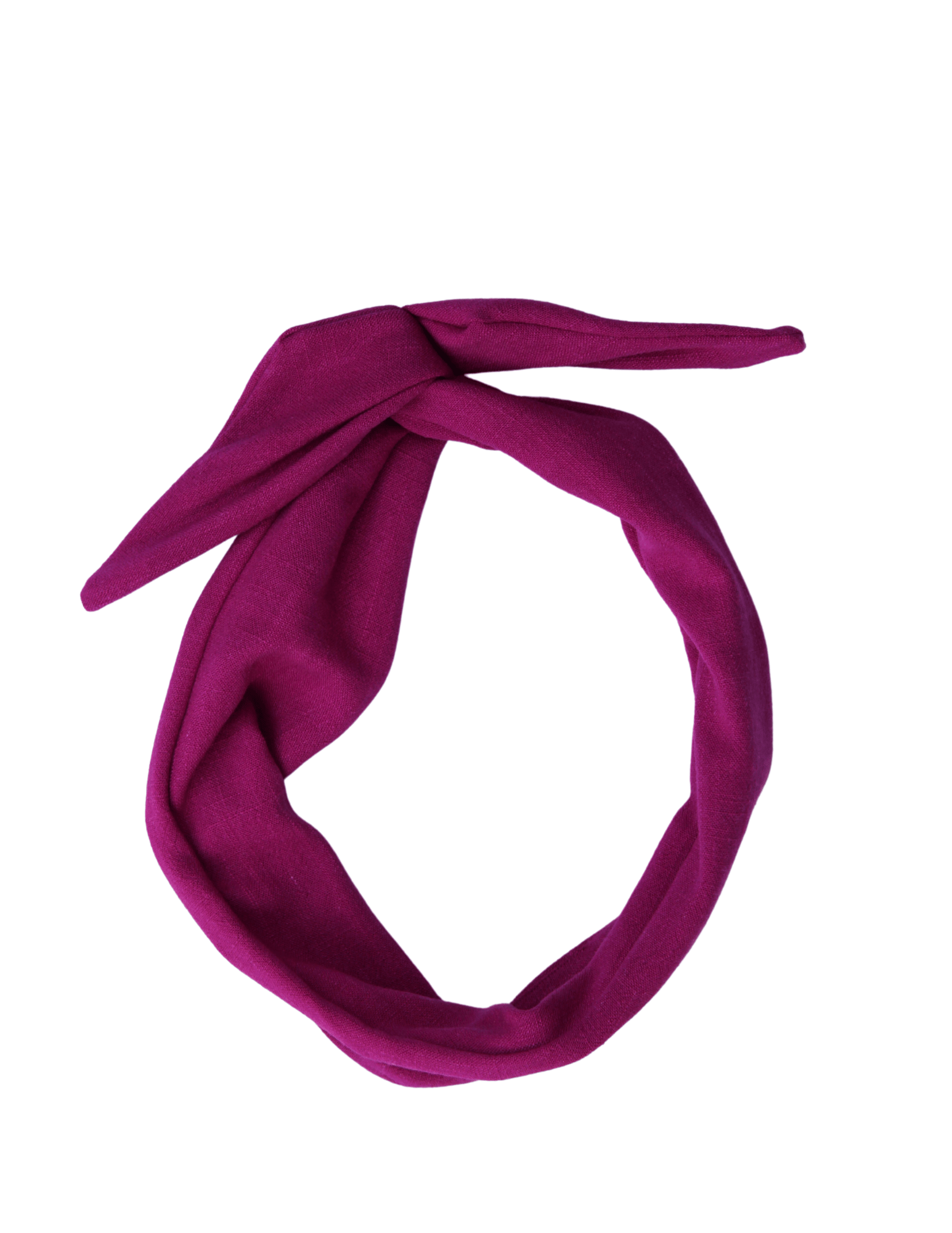 Magenta Linen Wire Headband - ElleaShop