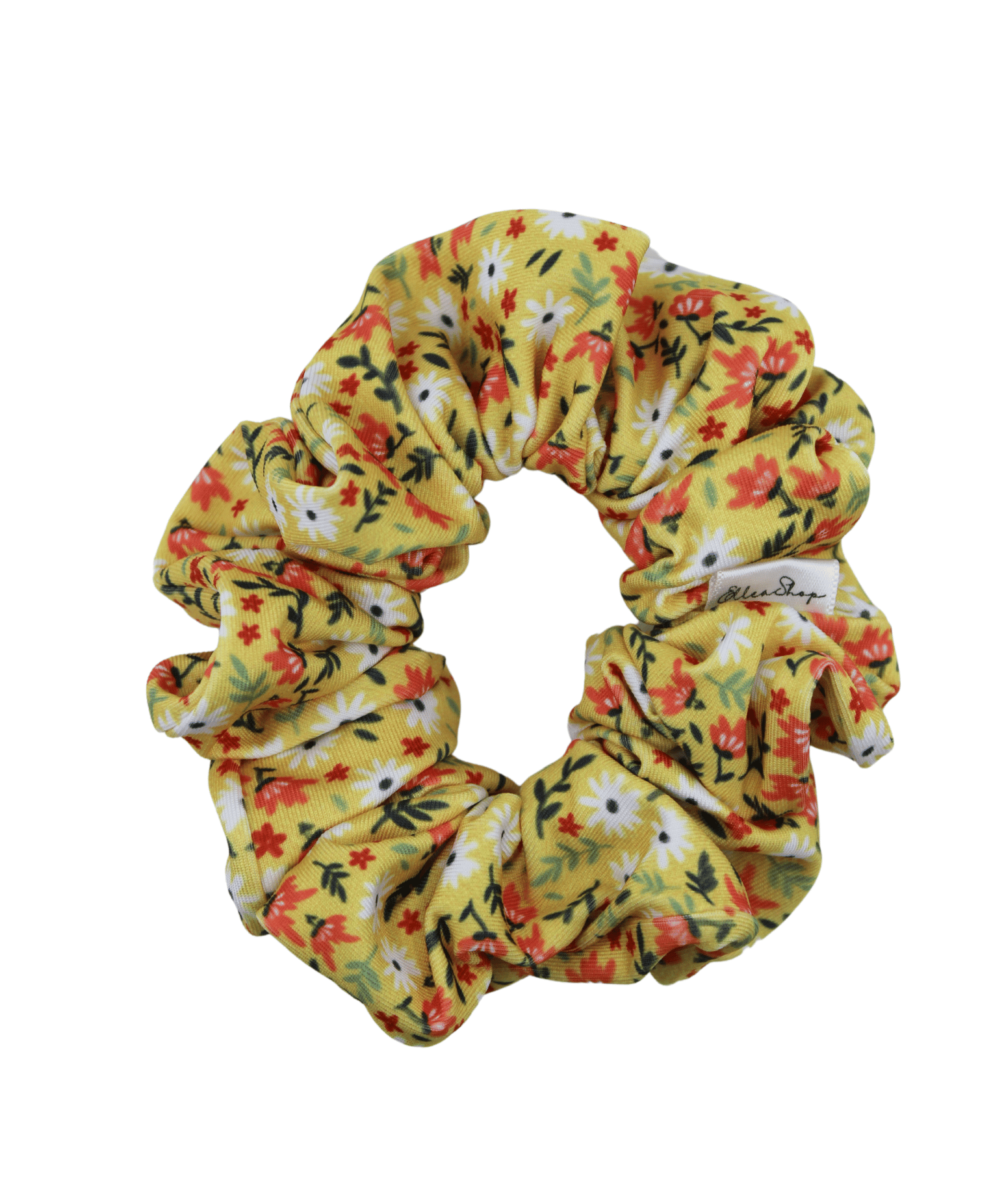 Yellow Little Flowers Scrunchie - ElleaShop