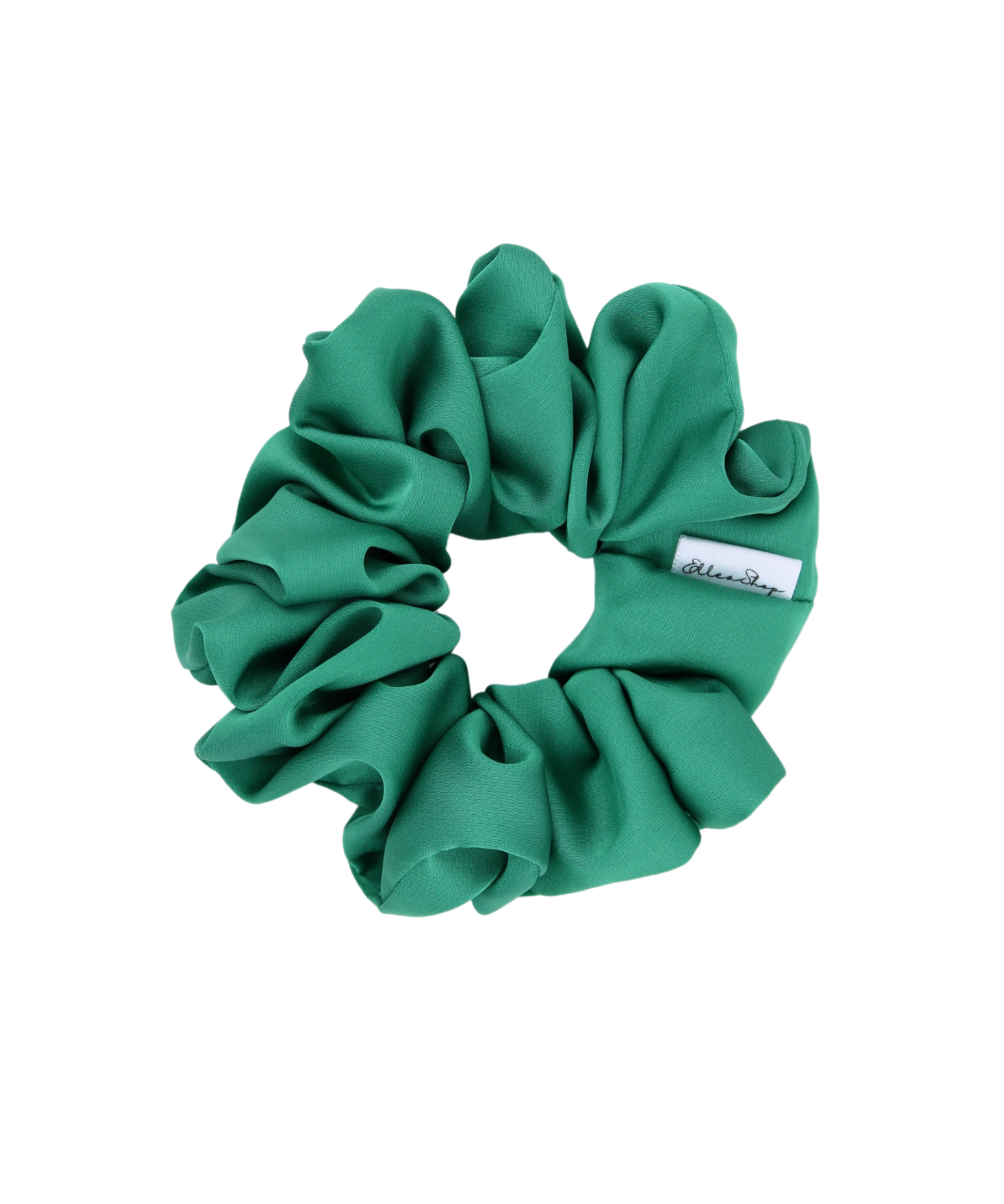 Emerald Satin Scrunchie
