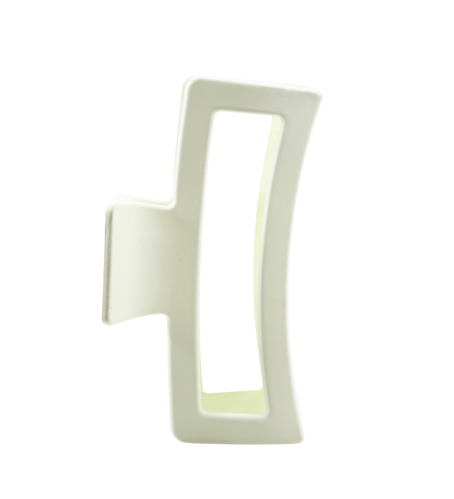 White Jumbo Claw Clip - ElleaShop