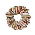 Autumn Stripes Ribbed Scrunchie - ElleaShop