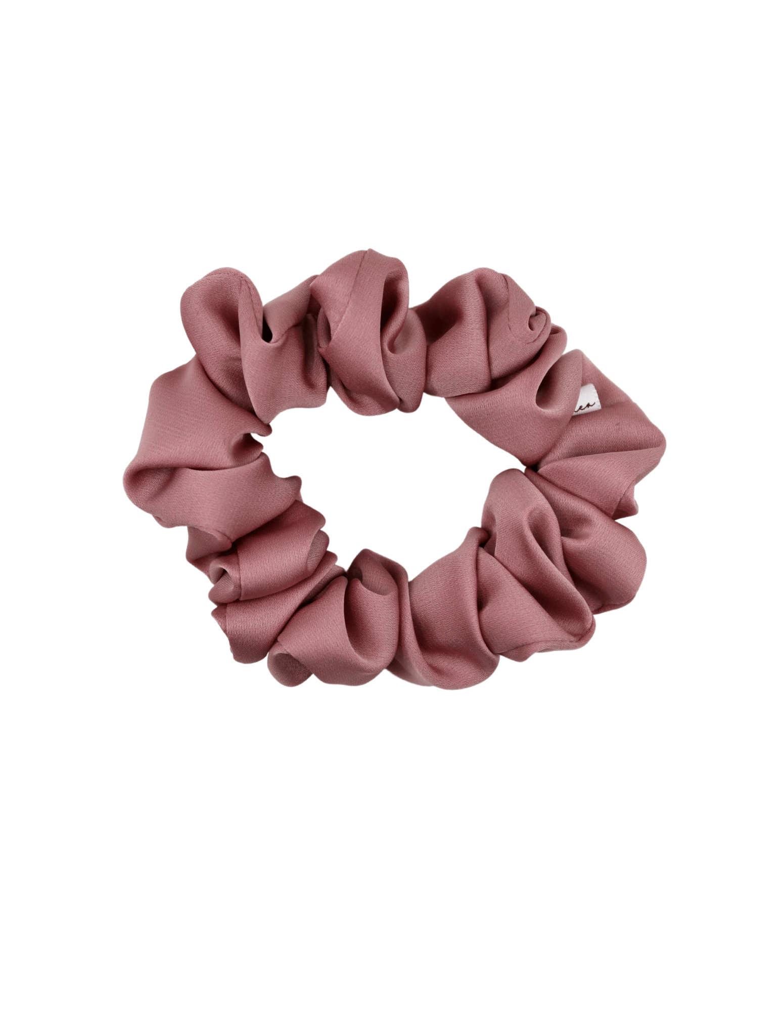 Old Rose Satin Scrunchie - ElleaShop