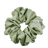 Sage Satin Scrunchie - ElleaShop