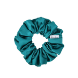 Azure Shiny Satin Scrunchie