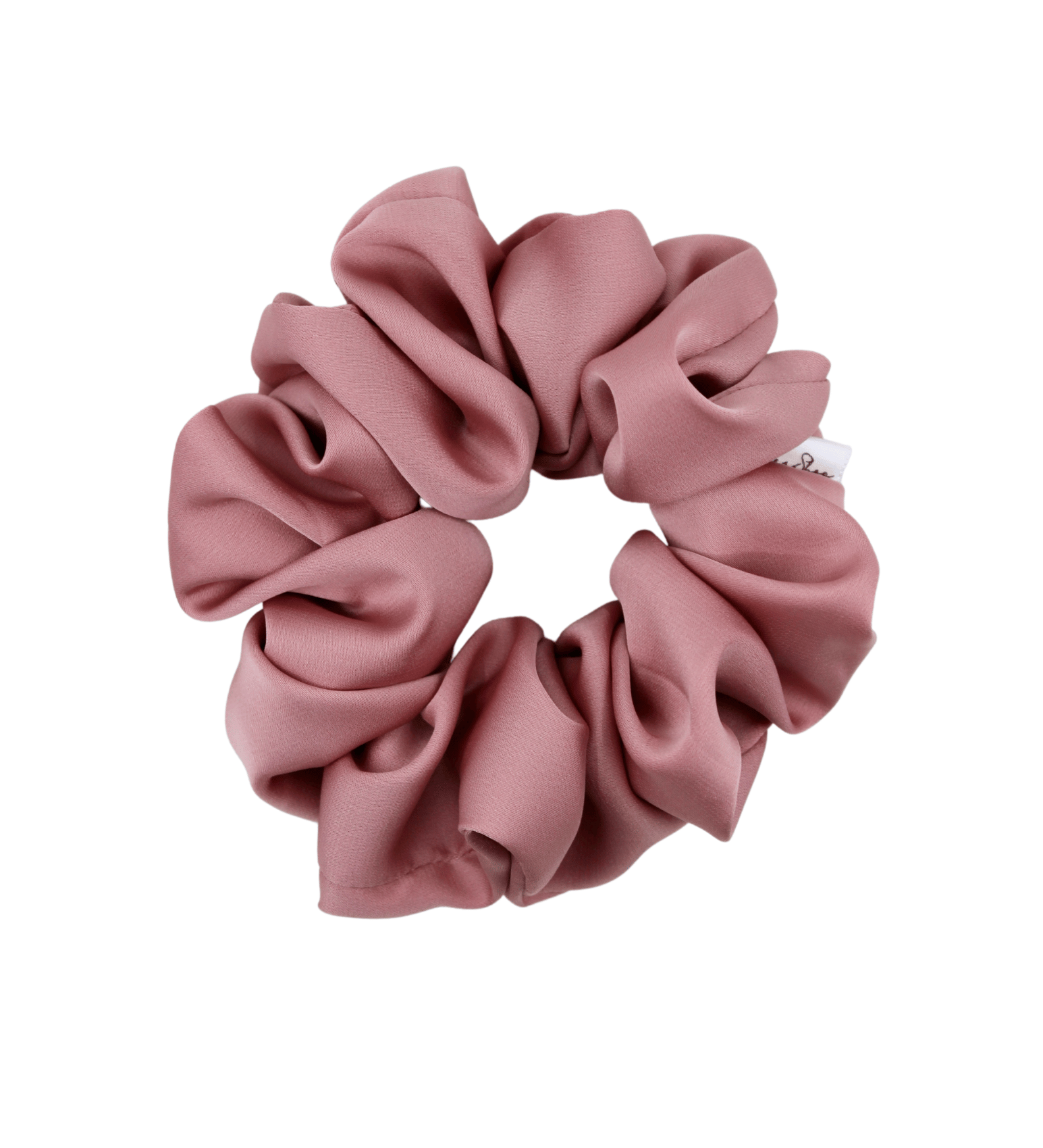 Old Rose Satin Scrunchie - ElleaShop