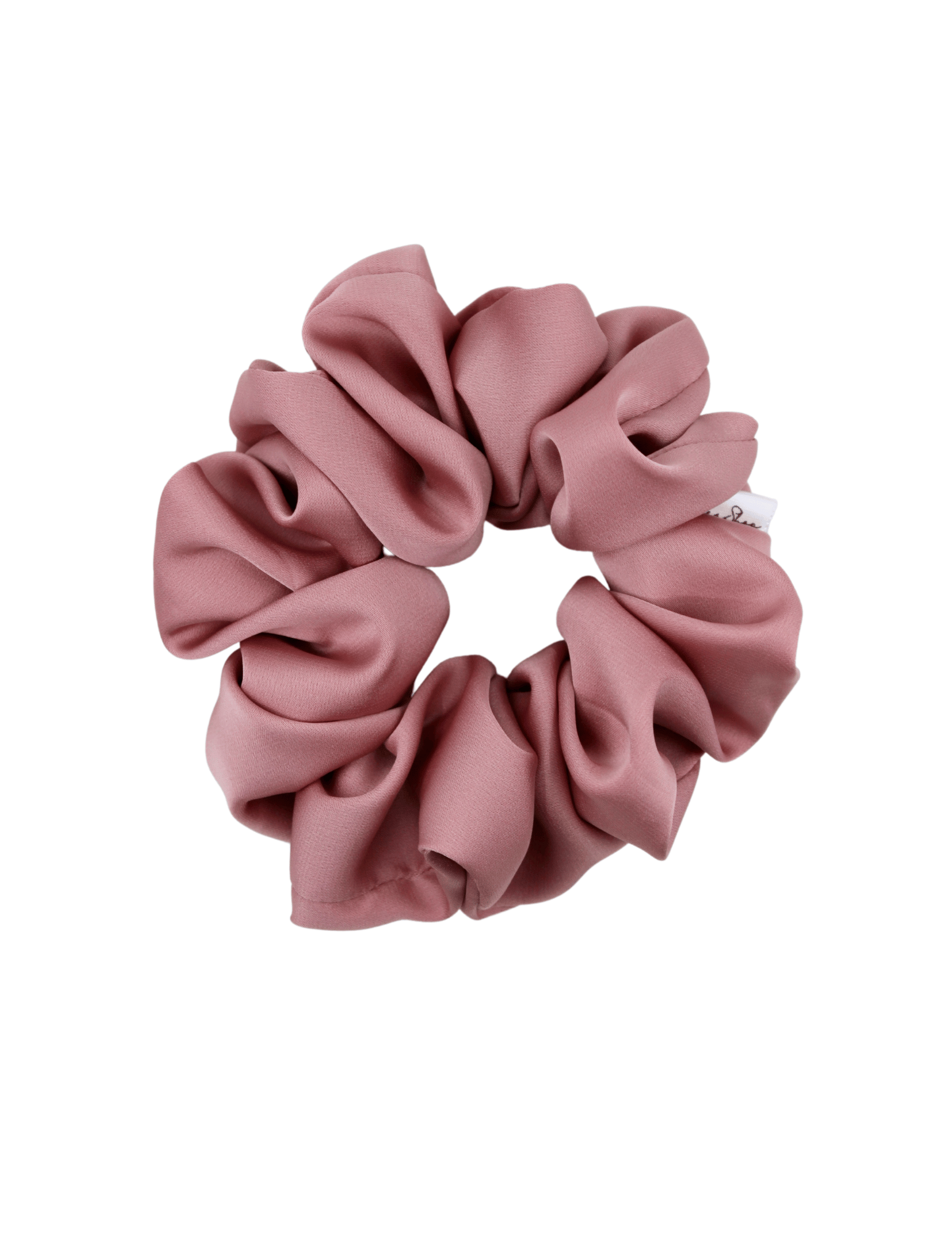 Old Rose Satin Scrunchie - ElleaShop