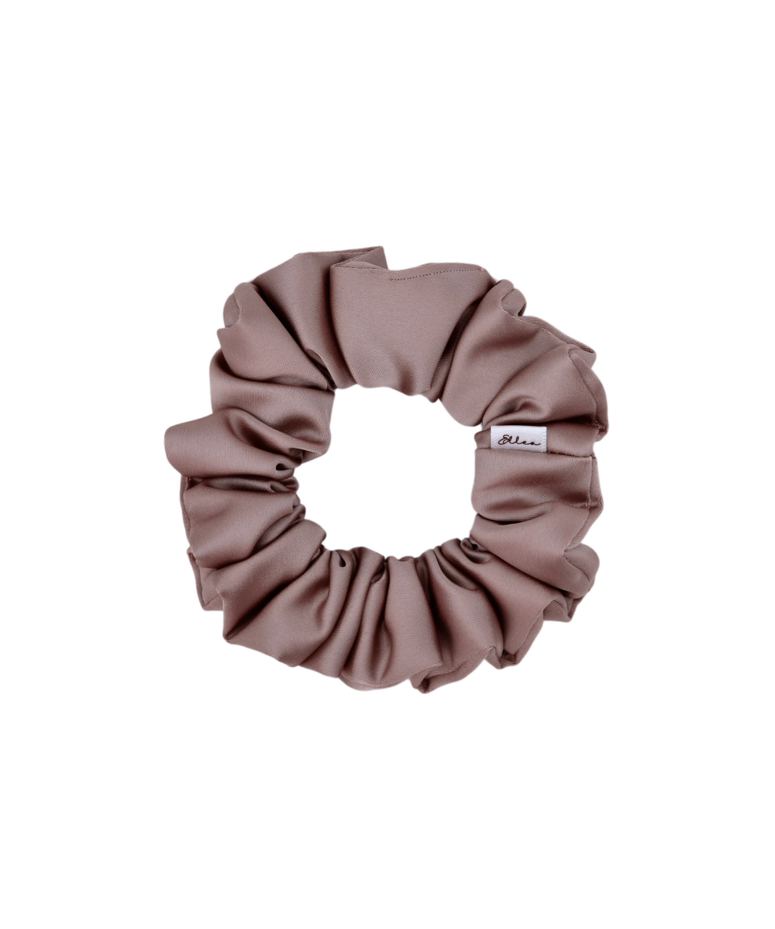 Rose Tan Satin Scrunchie