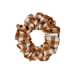 Caramel Plaid Scrunchie - ElleaShop