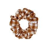 Caramel Plaid Scrunchie - ElleaShop