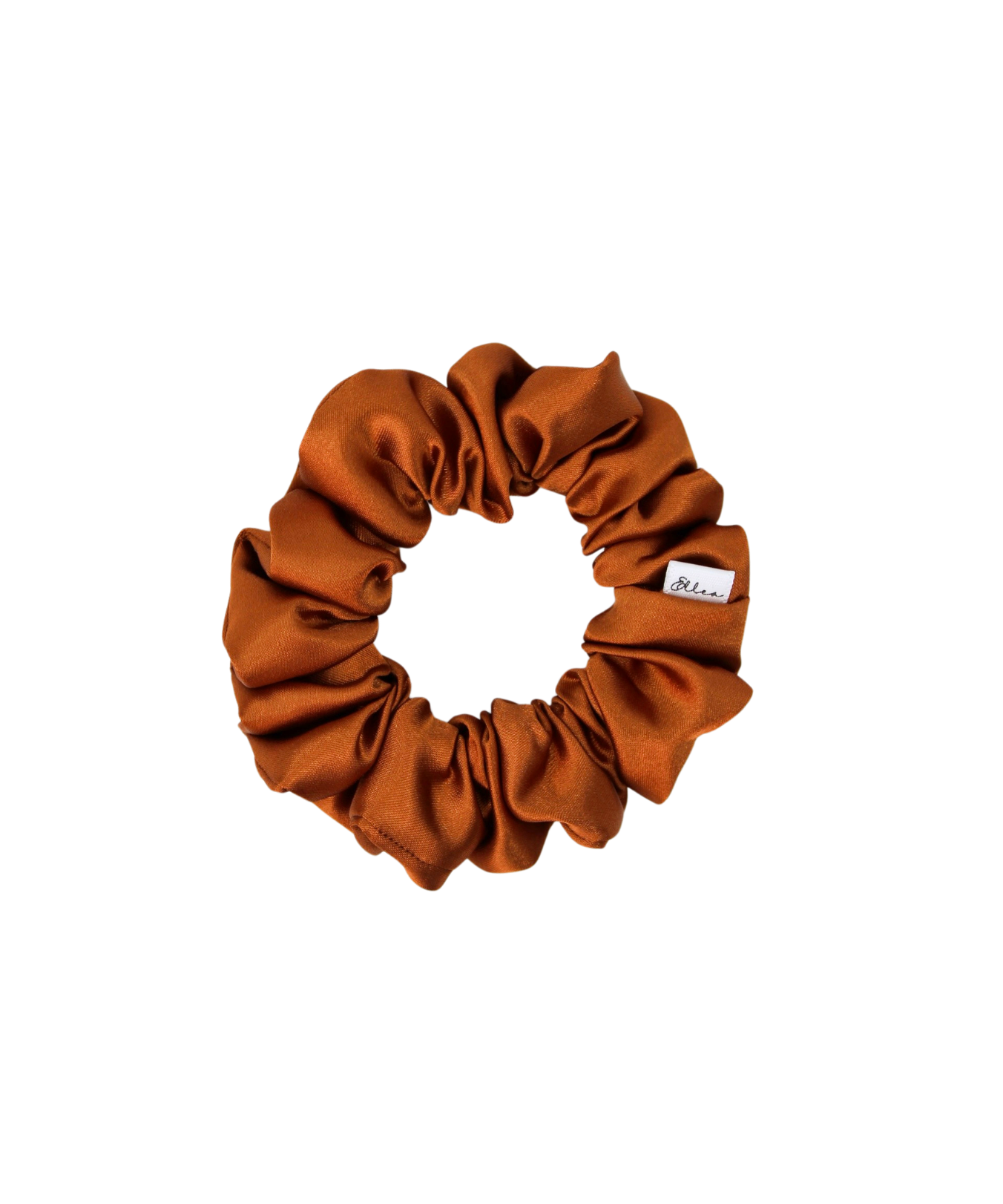 Copper Shiny Satin Scrunchie