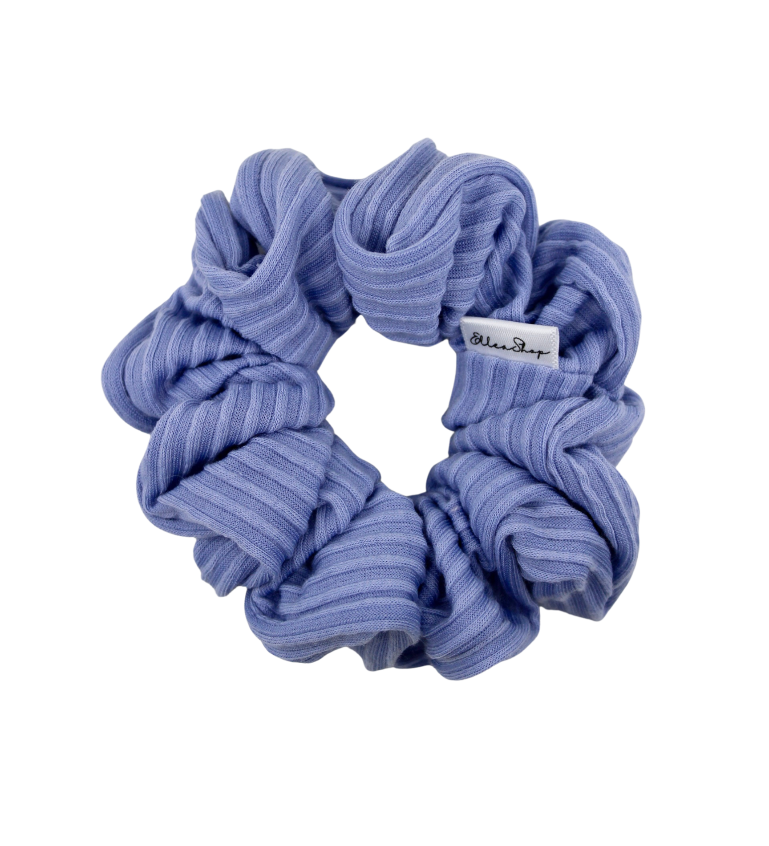 Periwinkle Ribbed Scrunchie - ElleaShop