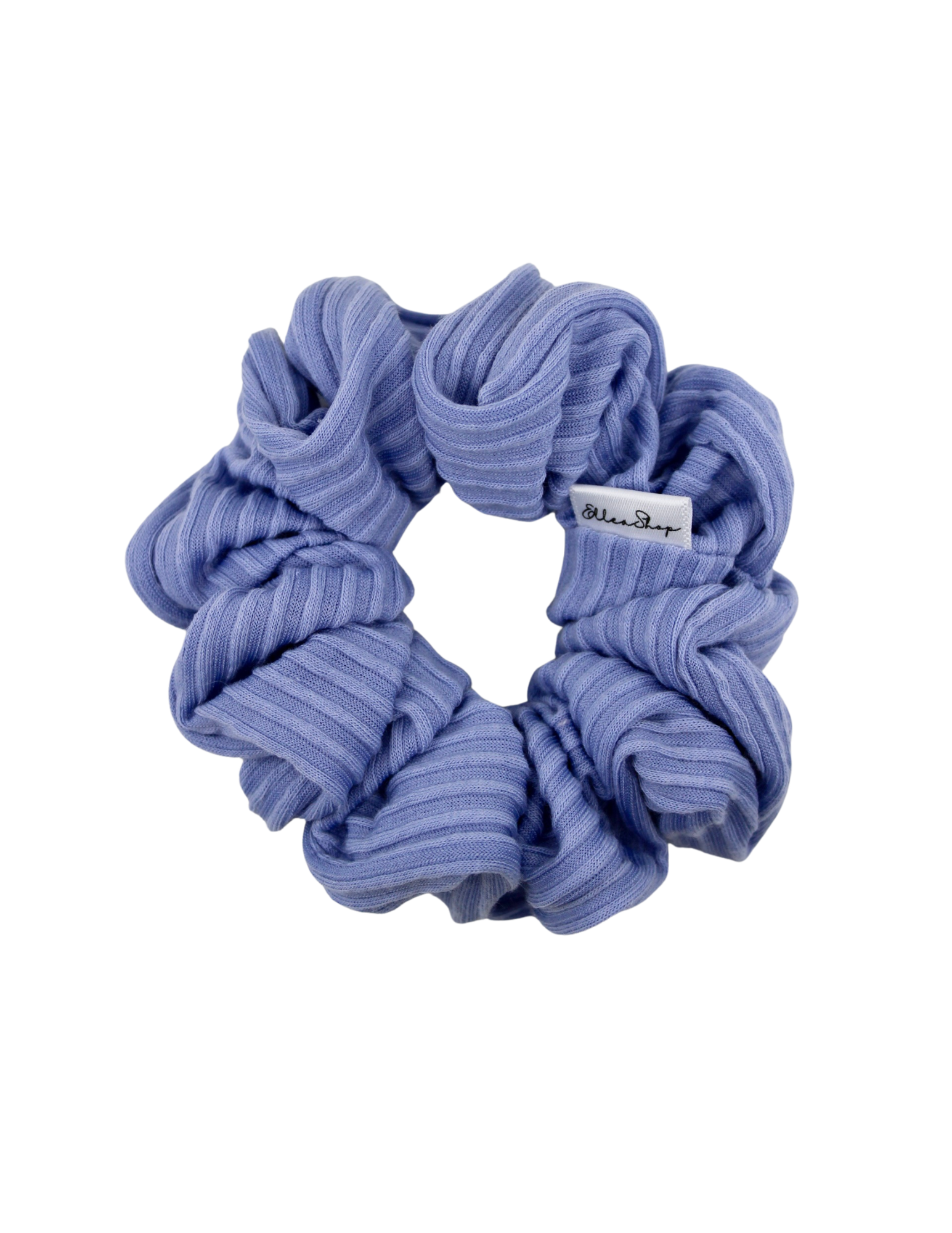 Periwinkle Ribbed Scrunchie - ElleaShop