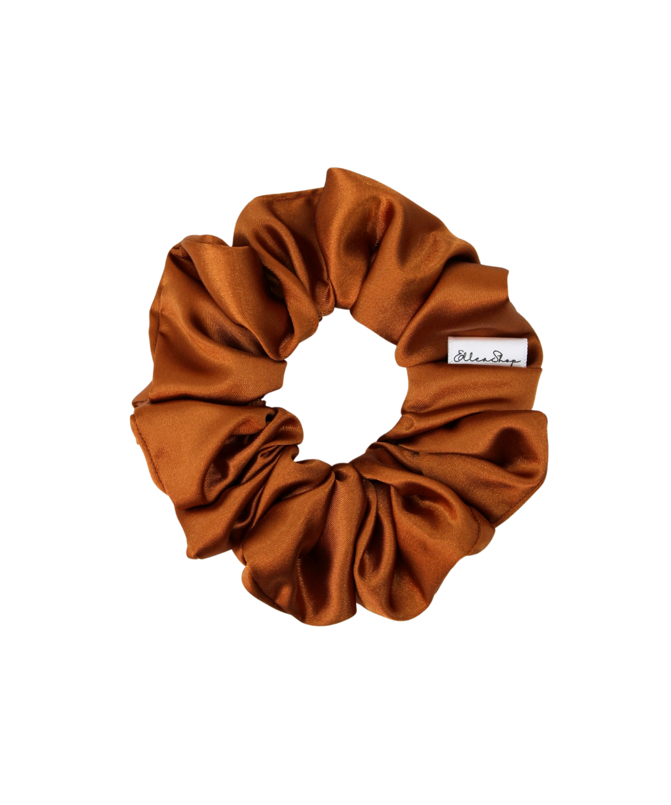 Copper Shiny Satin Scrunchie