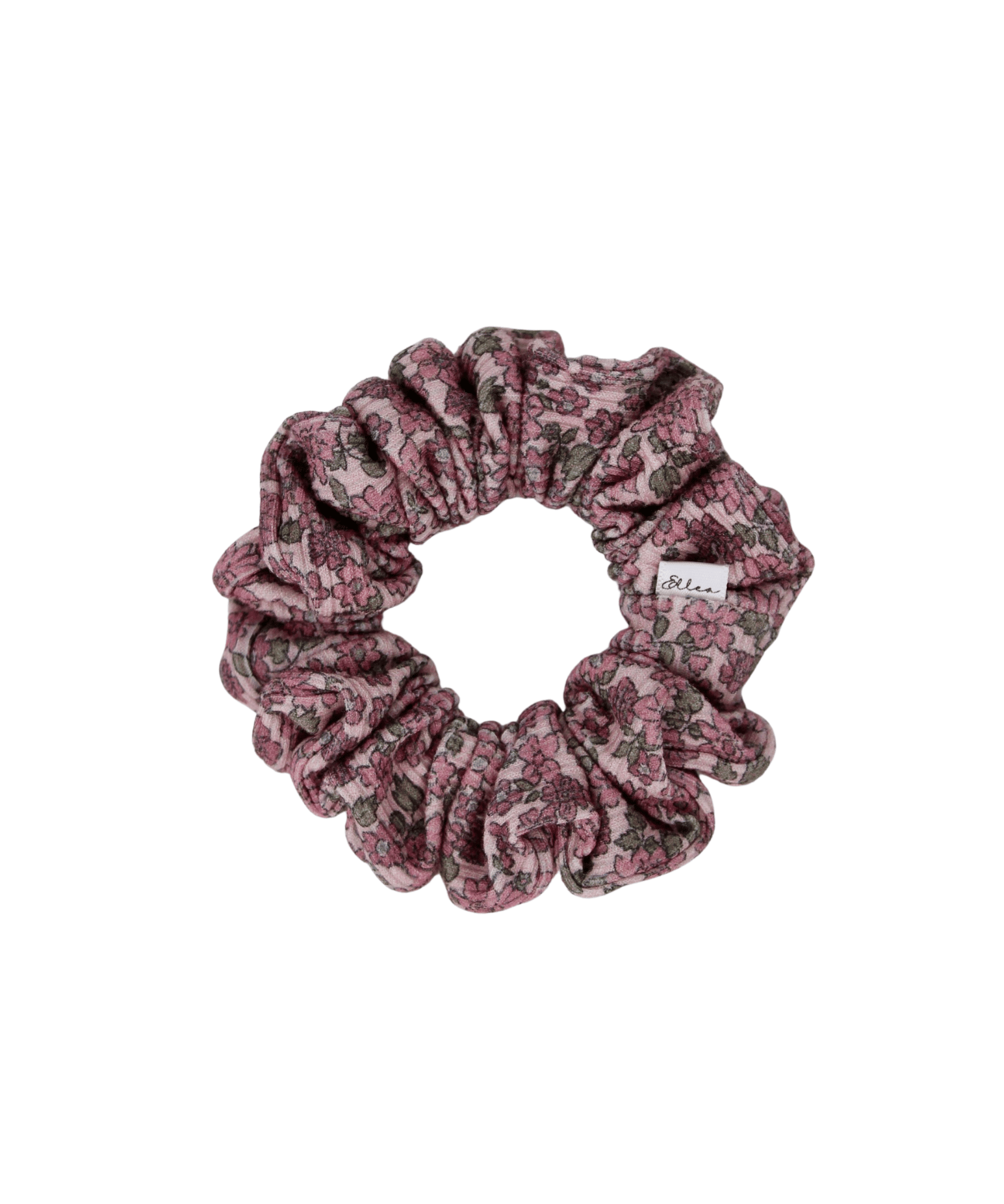 Flowering Vine Ribbed Scrunchie - ElleaShop