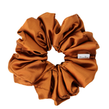 Copper Shiny Satin Scrunchie
