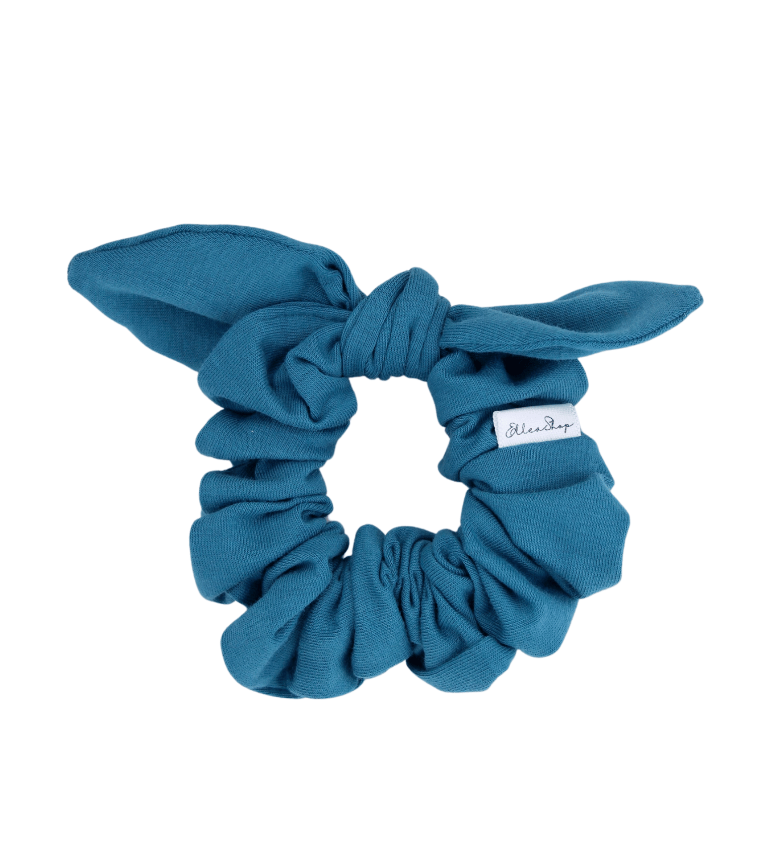 Teal Bow Scrunchie - ElleaShop