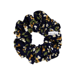 Navy Garden Scrunchie - ElleaShop