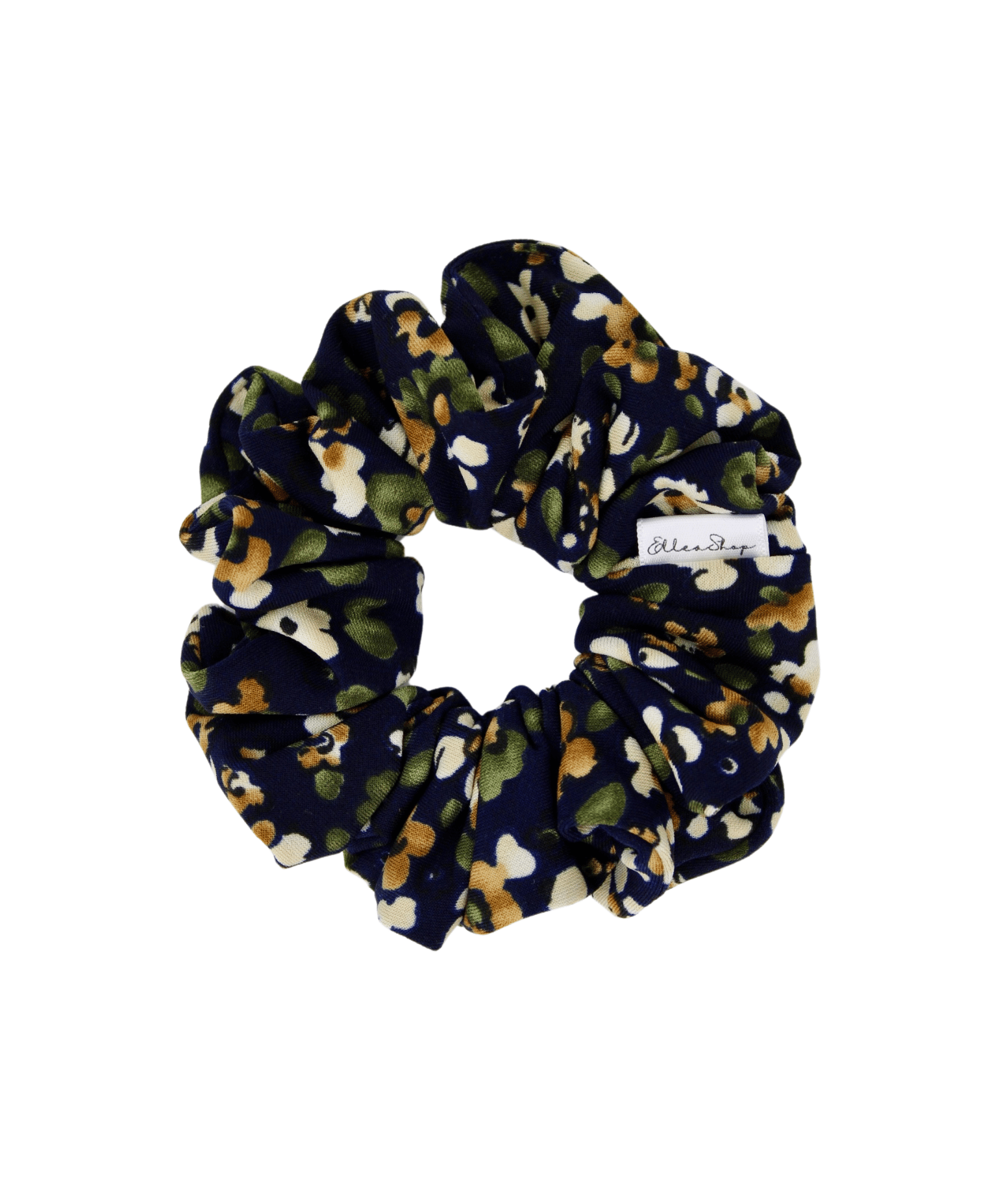 Navy Garden Scrunchie - ElleaShop
