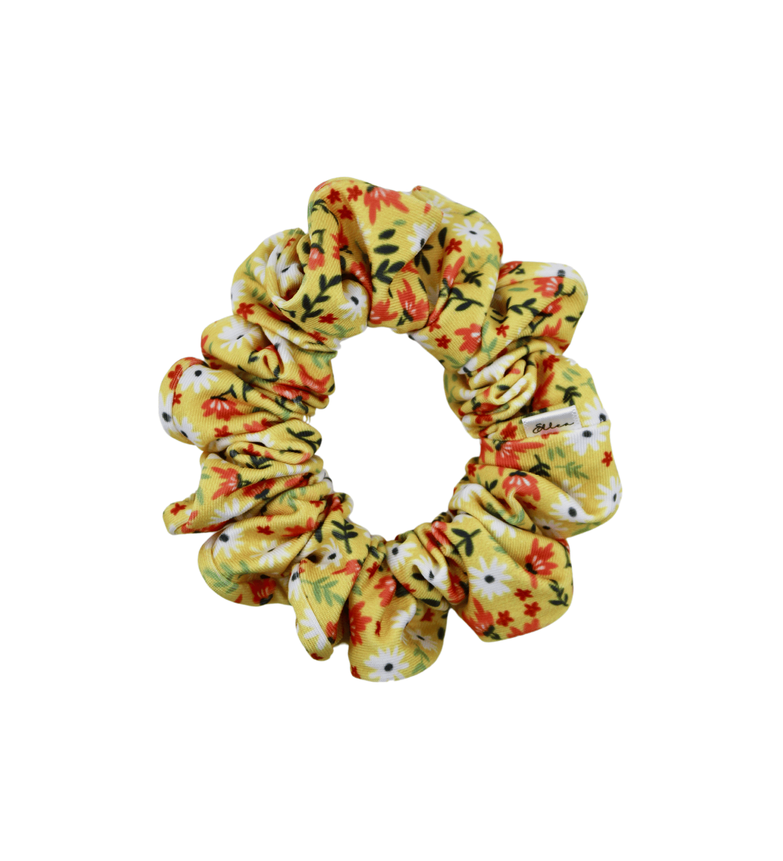 Yellow Little Flowers Scrunchie - ElleaShop