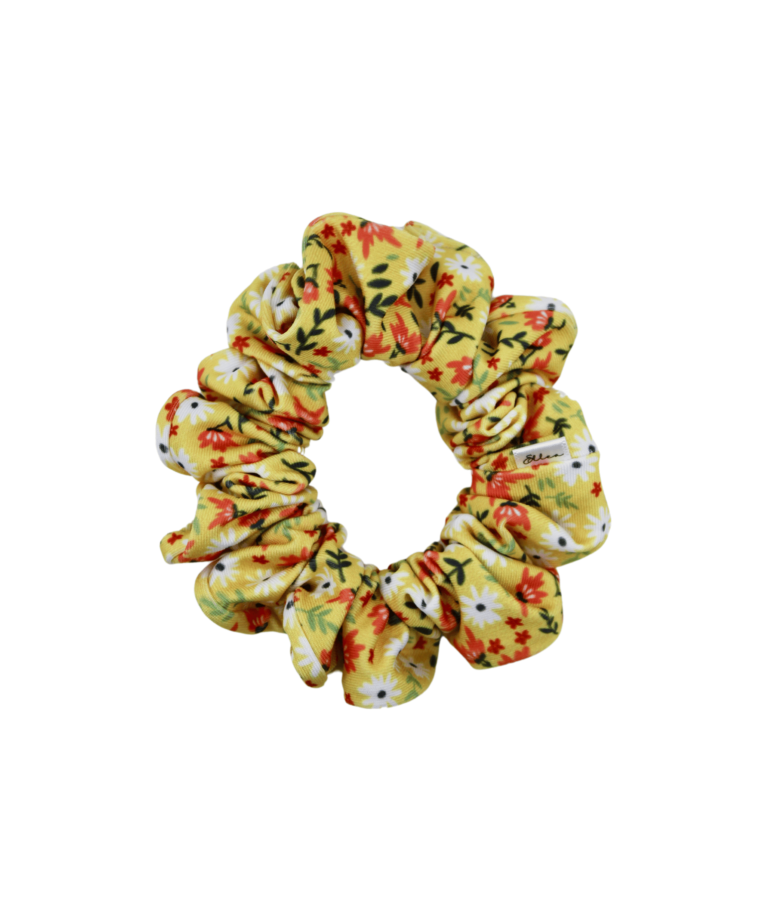 Yellow Little Flowers Scrunchie - ElleaShop