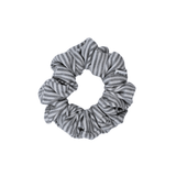 Grey Stripes Jersey Scrunchie