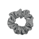 Grey Soft Ribbed Scrunchie - ElleaShop