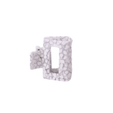 White Speckle Mini Claw Clip