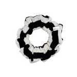 Black Stripes Ribbed Scrunchie - ElleaShop