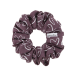 Purple Hearts Scrunchie - ElleaShop