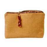 Toffee Corduroy Makeup Pouch