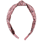 Old Rose Flowers Knotted Headband - ElleaShop