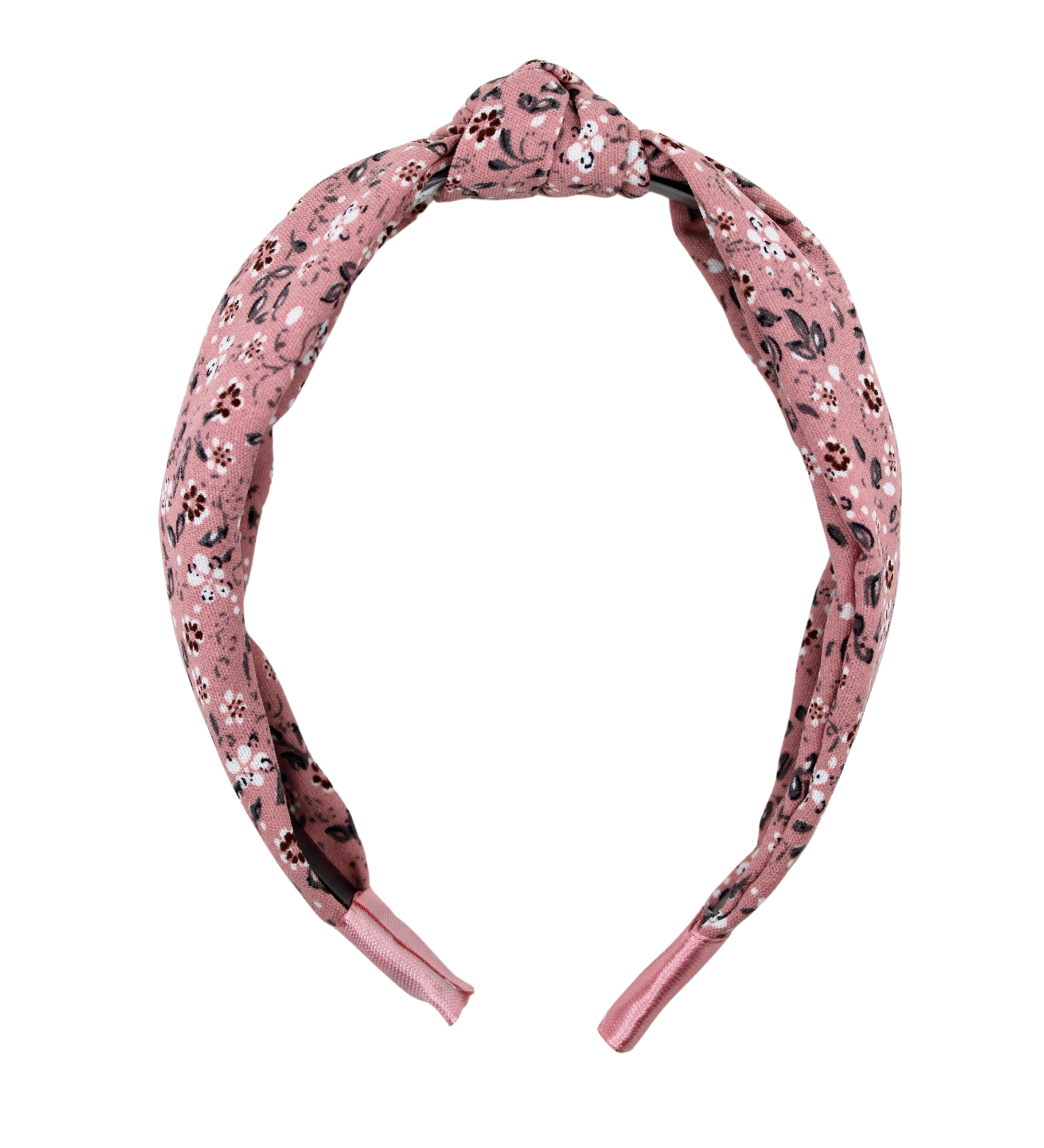 Old Rose Flowers Knotted Headband - ElleaShop