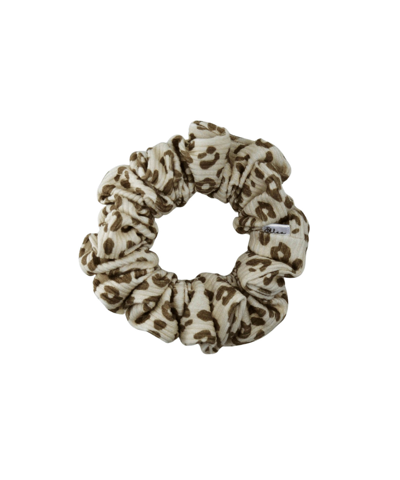 Leopard Ribbed Scrunchie