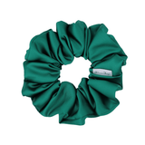 Green Satin Scrunchie