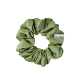 Mint Shiny Satin Scrunchie