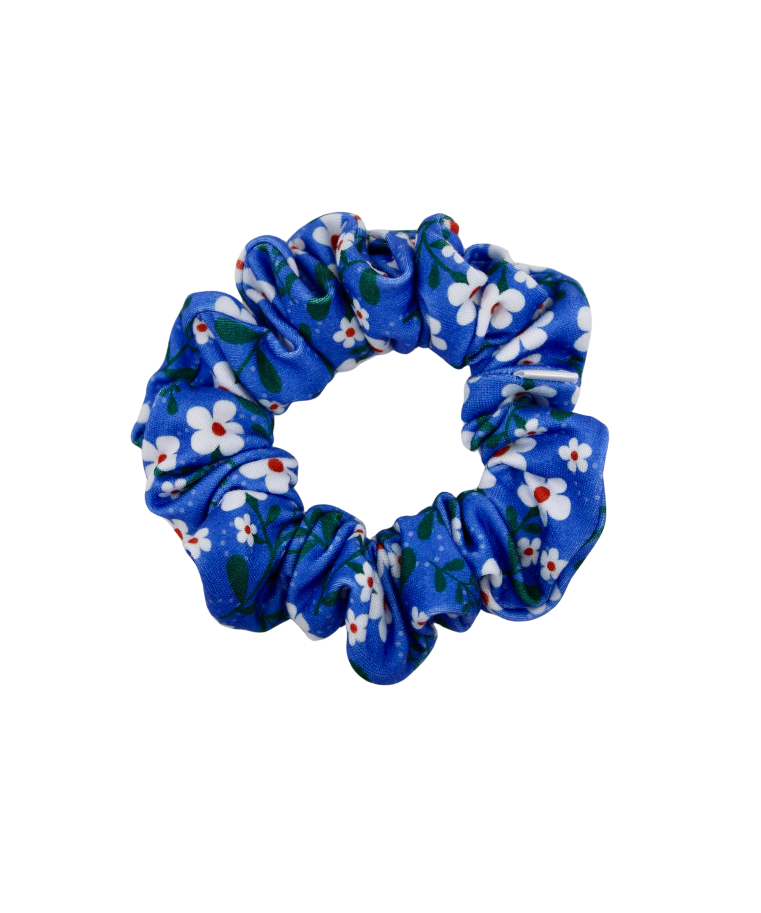 Blue Marguerite Scrunchie - ElleaShop