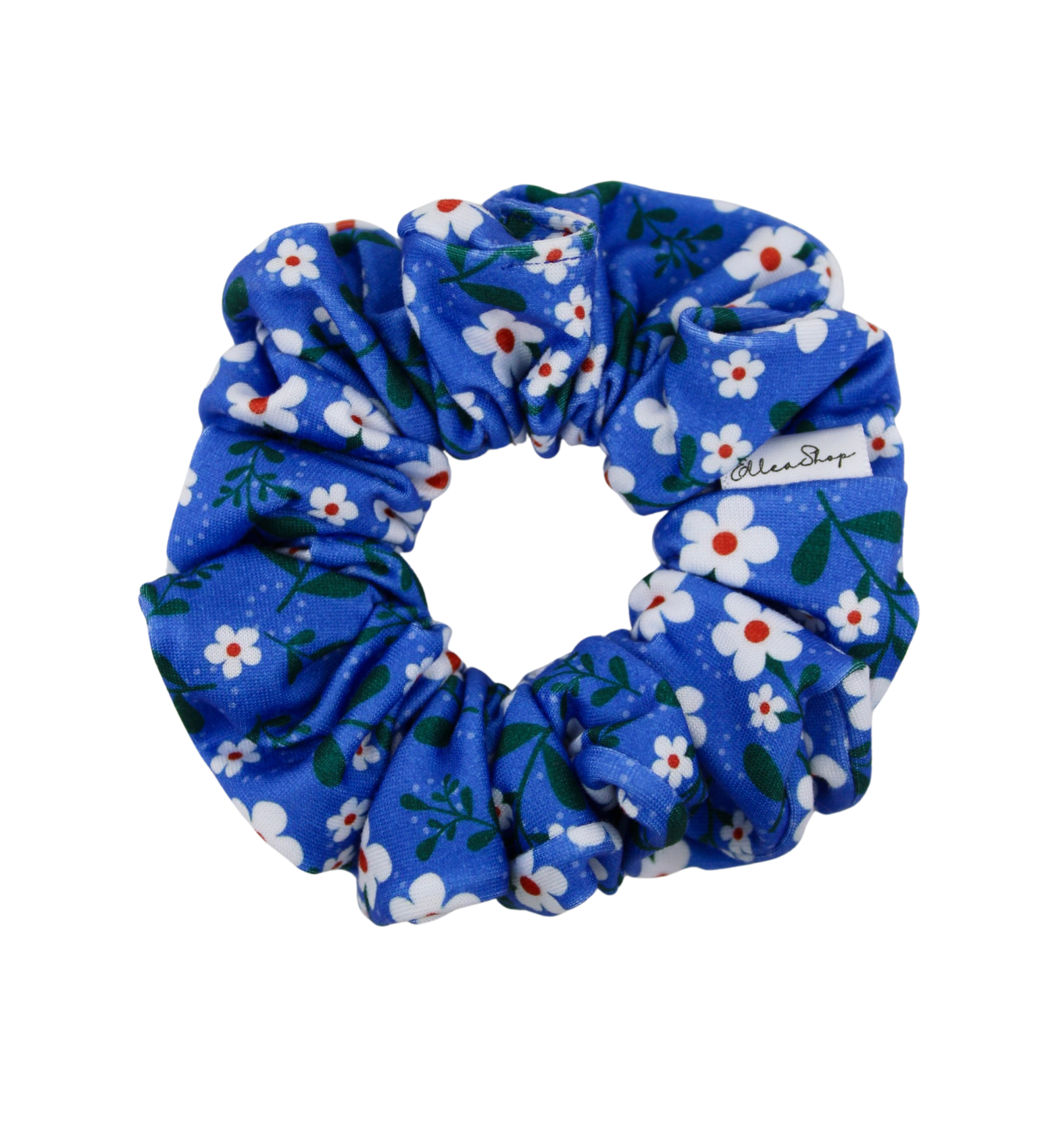 Blue Marguerite Scrunchie - ElleaShop