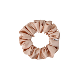 Frosted Peach Shiny Satin Scrunchie