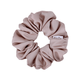 Soft Pink Satin Scrunchie