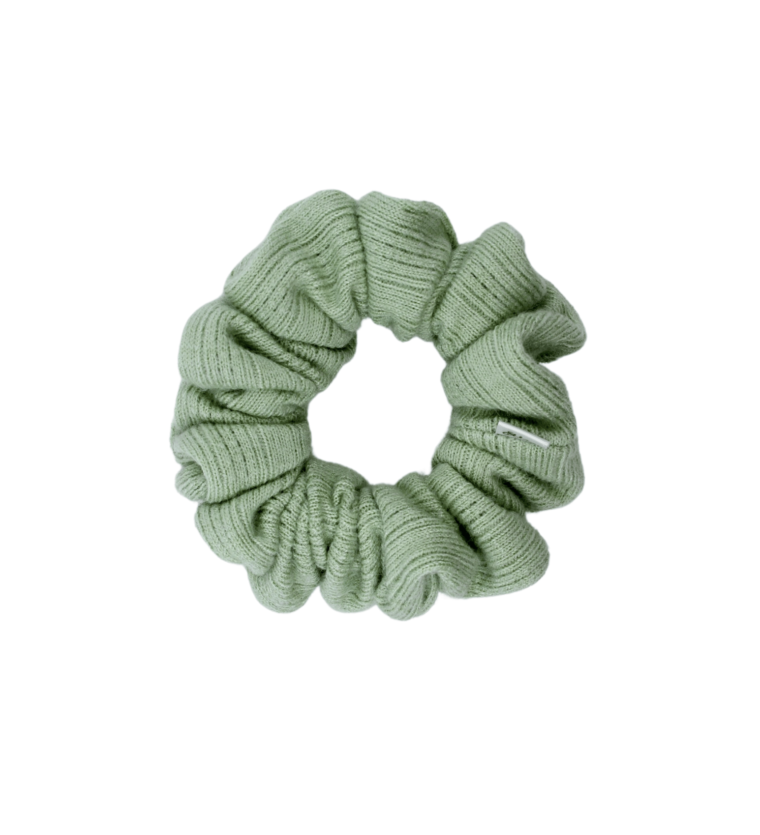 Pistachio Wool Scrunchie