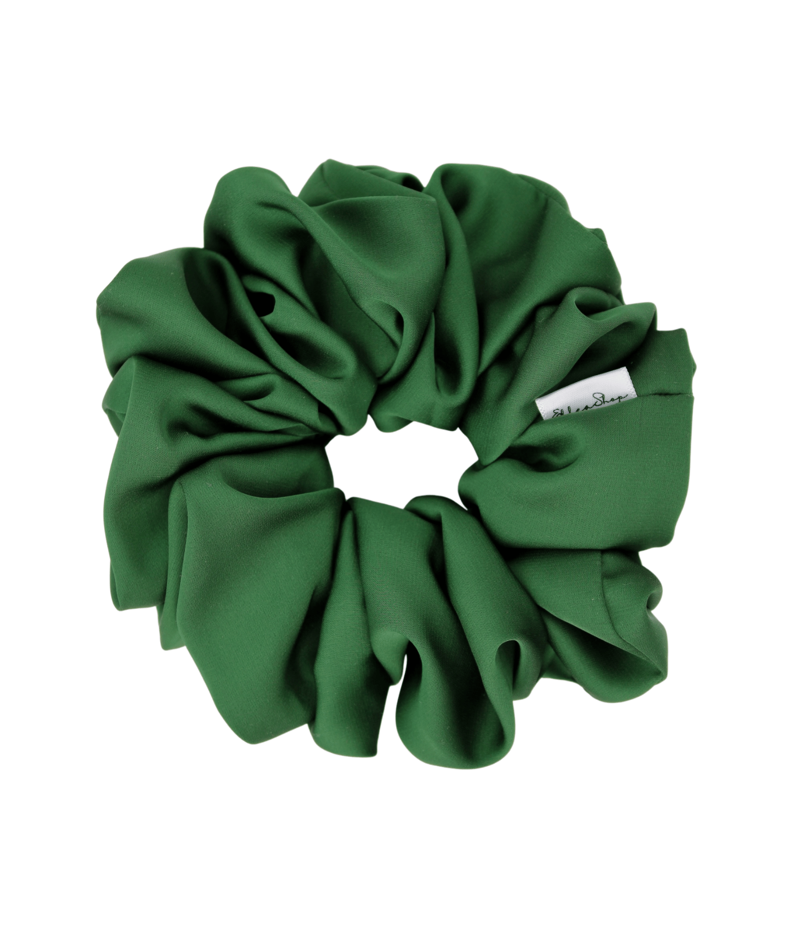 Evergreen Satin Scrunchie - ElleaShop