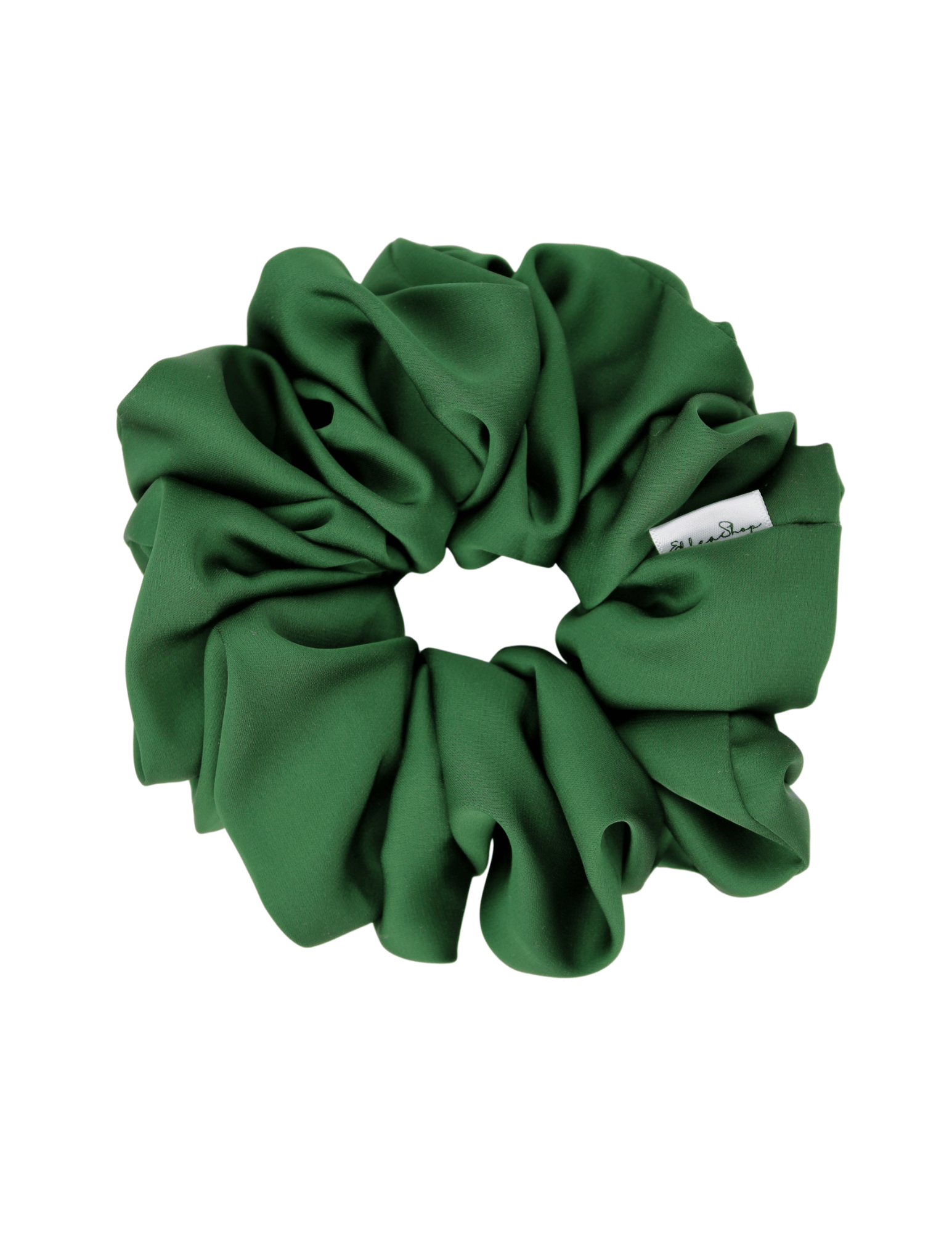 Evergreen Satin Scrunchie - ElleaShop