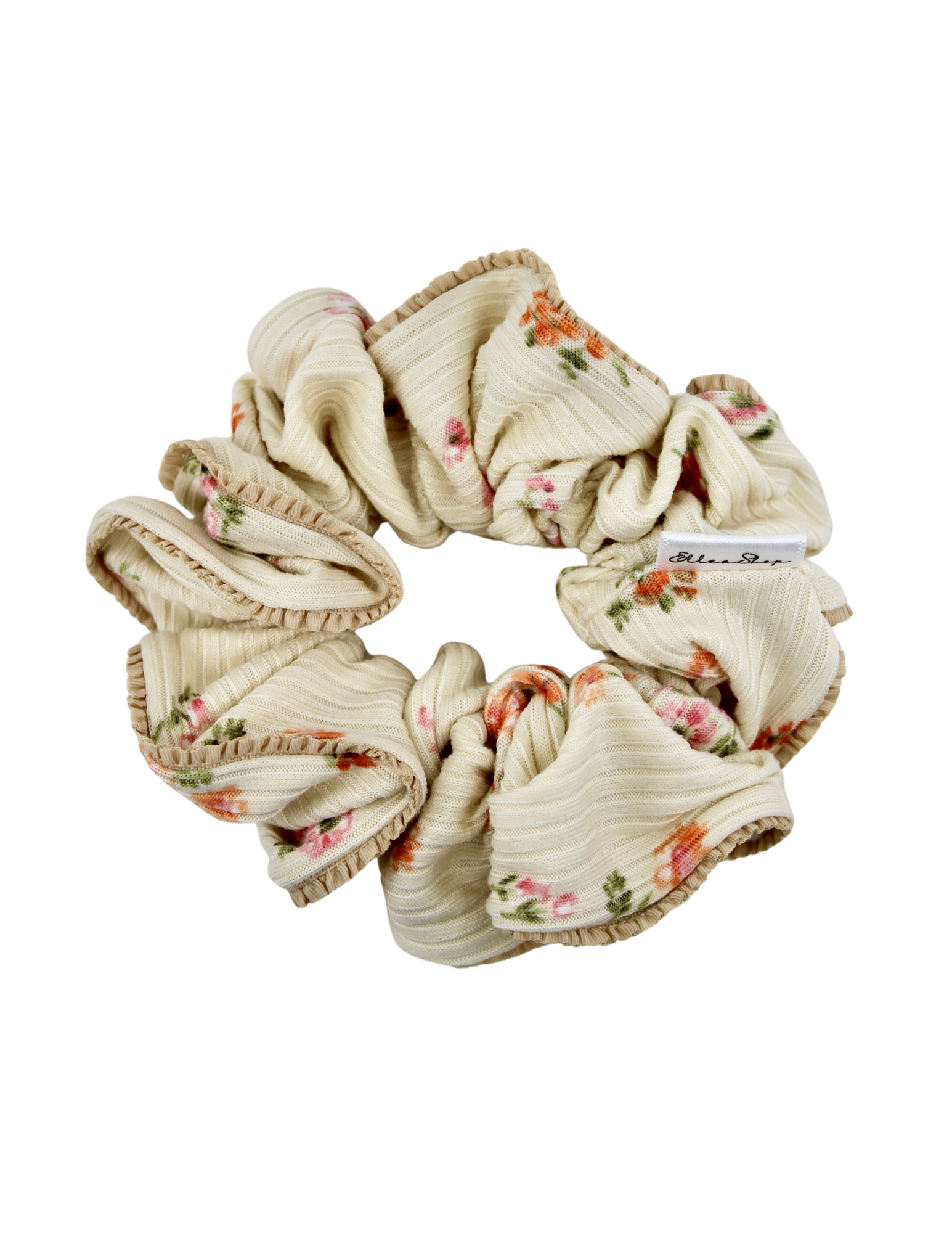 Vintage Flowers Ripple Scrunchie - ElleaShop