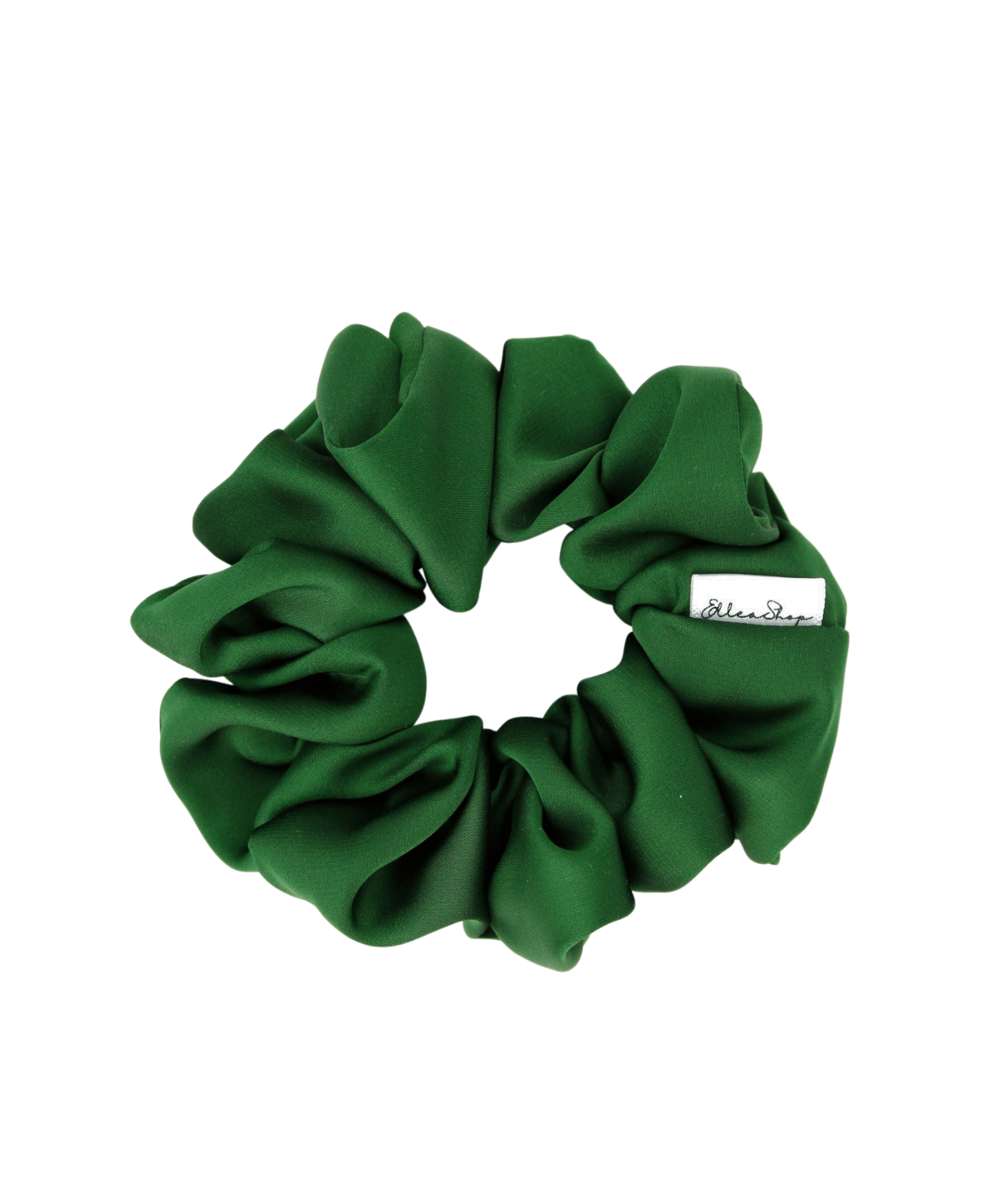 Evergreen Satin Scrunchie - ElleaShop